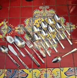 Oneida Community "MORNING STAR" 1948 Silverplate 15 Pcs (9) Teaspoons Plus Vntg
